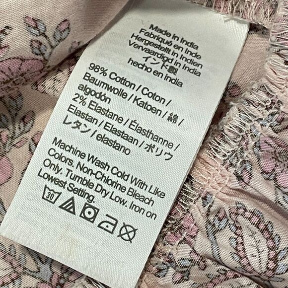 ~ crewcuts Sz 5 Floral Dress J.Crew Tiered Ruffles Pink Blue Button Front Crew - Picture 12 of 12